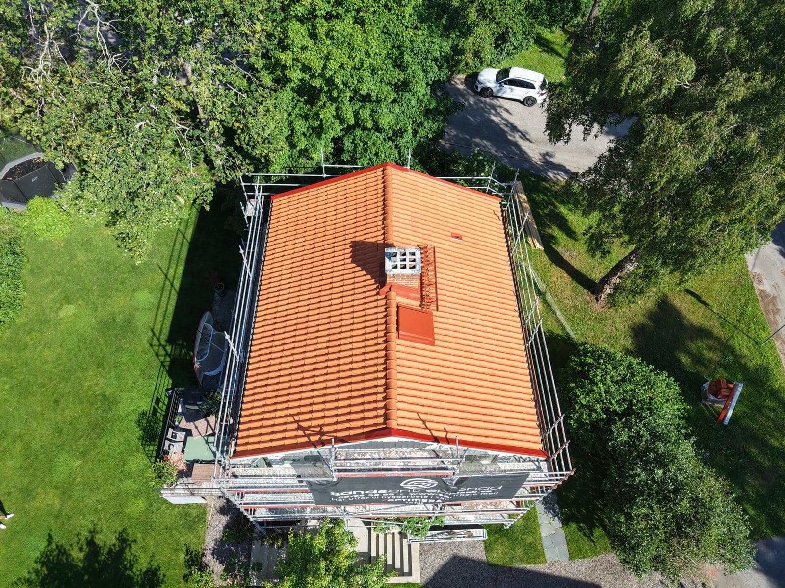 Villa i Stockholm med nytt tak